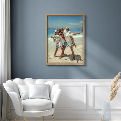 Wall26 Custom Framed Canvas Poster Art - Ready to Hang Home Decoration for Living Room & Bedroom - 12"x16" Natural