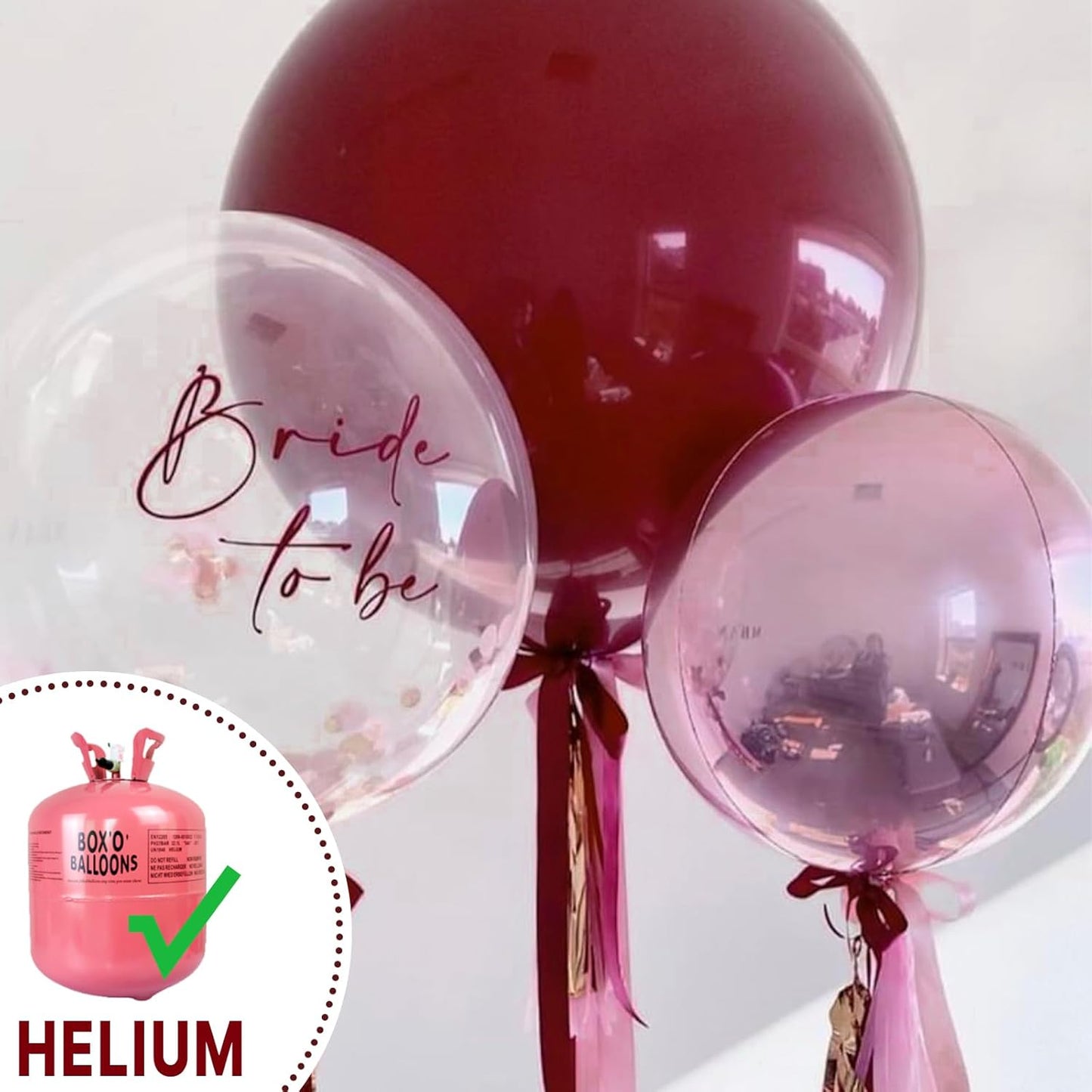 PartyWoo Burgundy Balloons - 36 Inch Dark Red Latex Helium Balloons for Celebrations & Events