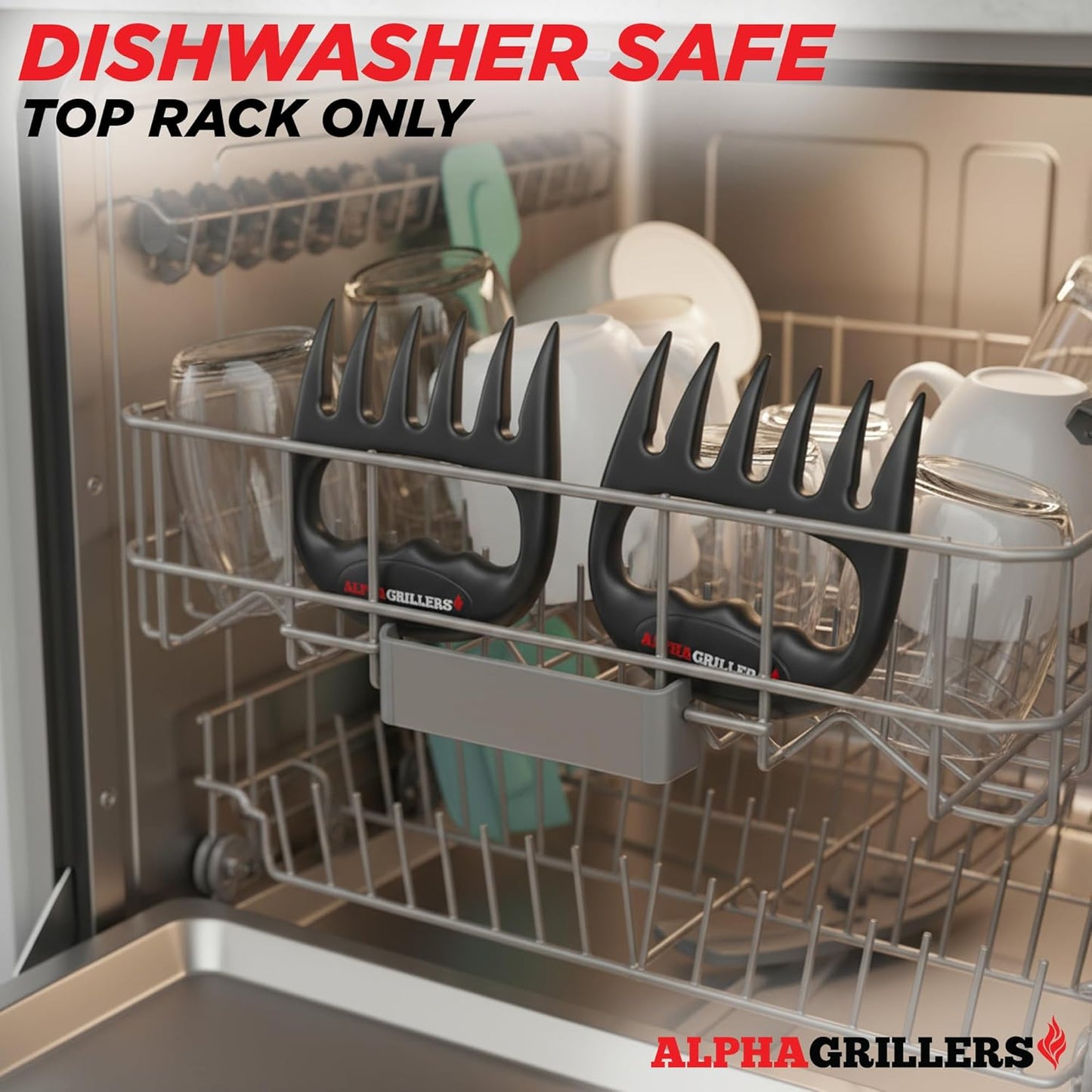 Alpha Grillers Meat Shredder Claws - BBQ Pulling Tools for Effortless Shredding | Perfect Gift for Men