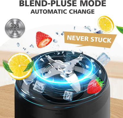 Portable Personal Blender - 24Oz Smoothie Maker with Sip Spout, USB-C Rechargeable | Ideal for Gym & Travel