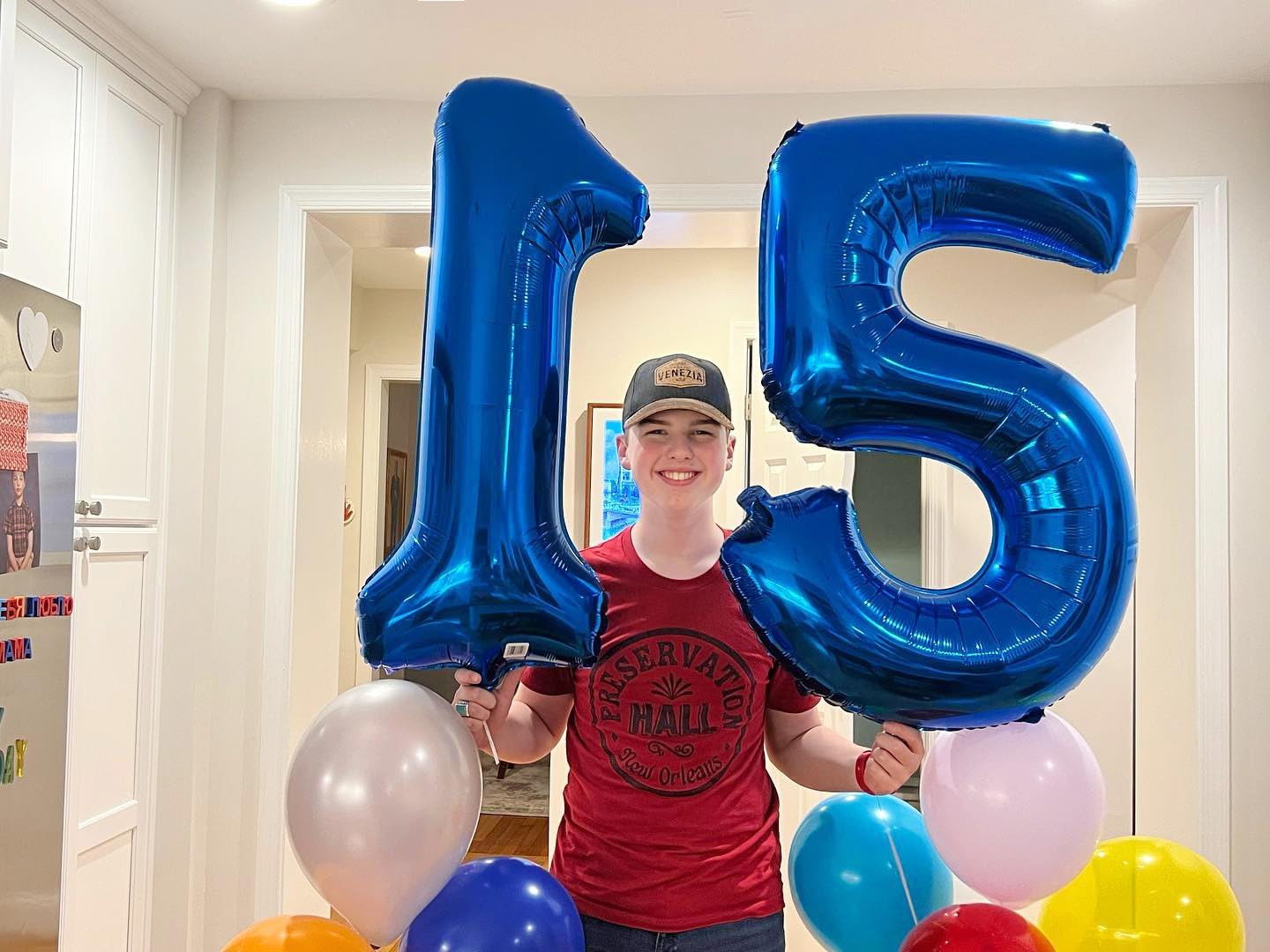 Number 15 Balloon by [Brand Name] - 40 Inch Navy Blue Birthday Decoration for 15th Party