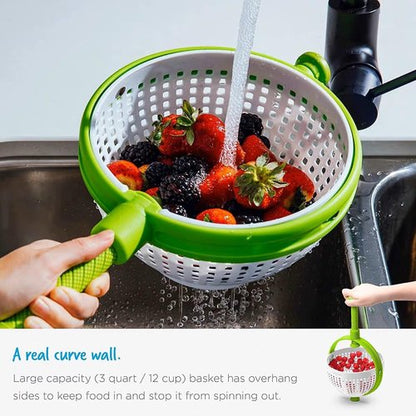 Best Rated colander Salad Spinner Salad Spinner Kitchen Colander for Washing Vegetables and Fruits Efficient Salad Drying Tool with Strainer Basket for Healthy Eating and Meal Preparation
