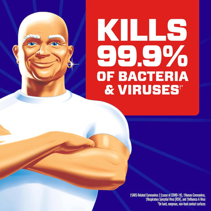 Mr. Clean Antibacterial All-Purpose Cleaner - Multi-Surface Cleaning Liquid, Lemon Scent, 99oz