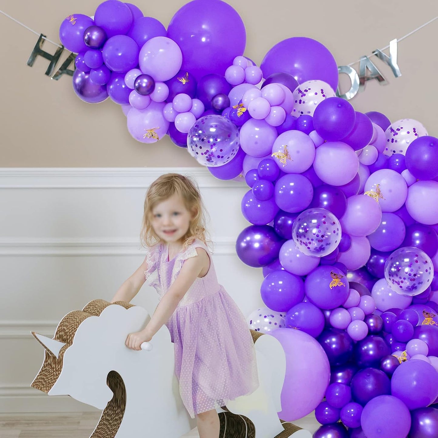 Purple Balloons - 110 Pcs Mini 5-Inch Thick Latex Party Balloons for Birthday & Baby Shower Decor