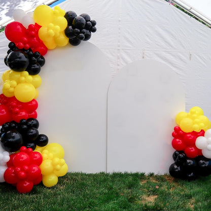 Polka Dot Latex Balloons by [Brand Name] - 60pcs 12-Inch Red, Yellow & Black | Perfect for Birthday & Baby Shower Decorations