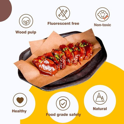 Katbite Parchment Paper Sheets - 200 Pcs Heavy Duty Unbleached, 18x26 Inches, Oil Proof for Baking & Cooking