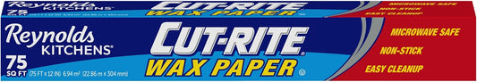 Reynolds Cut-Rite Wax Paper - 75 Square Feet of Durable, Non-Stick Baking & Food Storage Solution