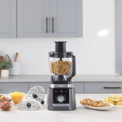 Ninja CO905KS Deluxe Kitchen System - 1600W Auto-IQ Base, 88oz Pitcher & 9-Cup Food Processor