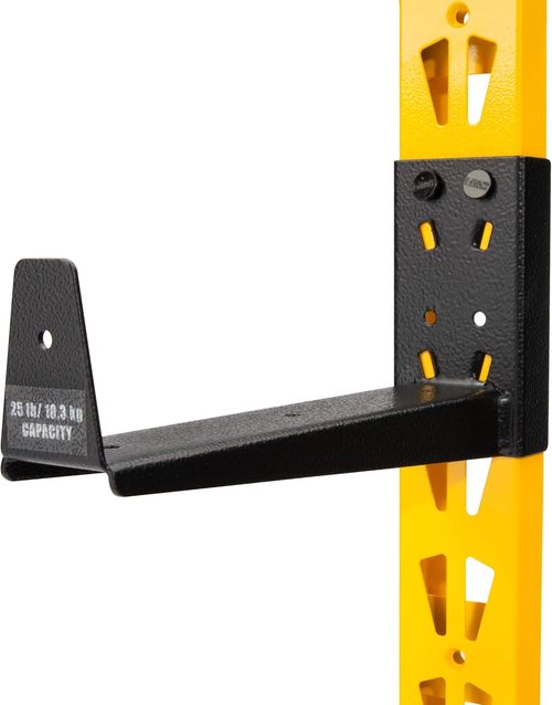 DEWALT 3-Piece Wall Mount Cantilever Storage Rack - Heavy-Duty Wood & Lumber Organizer | Supports 273 lbs