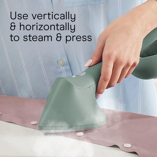 Conair ExtremeSteam Steam & Press 2-in-1 Iron & Steamer, Press Steamer for Clothes, Continuous Steam, Iron-Shaped Soleplate, For Home, Office or Travel