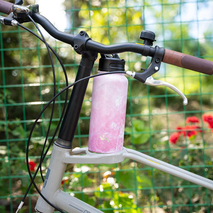 Skiennix 40oz Insulated Stainless Steel Water Bottle - Marble Blossom | 3 Lids Included