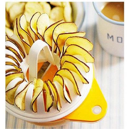 Microwave Potato Chip Maker with Potato Chip Slicer,Microwave Oven Potato Chips Baking Tray,Multifunctional Potato Chip Tools DIY Snack Baking Gadget,Microwave Potato Chip Maker Baking Tray (2PCS)