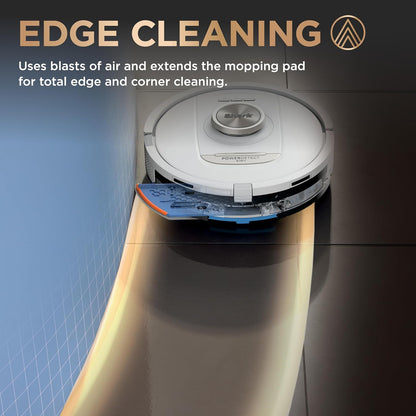 Shark PowerDetect 2-in-1 Robot Vacuum & Mop - Powerful Suction for Carpets & Hard Floors | Self-Empty Base | White | AV2800ZE