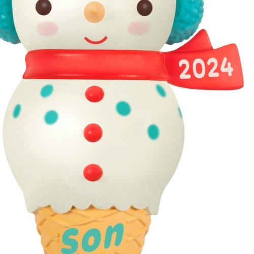 Hallmark Keepsake Christmas Ornament 2024, Son Snowman Ice Cream Cone 2024, Family Gifts
