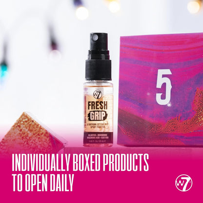 W7 Beauty Blast Makeup Advent Calendar 2025 | 24 Days of Cruelty-Free Surprises in Festive Boxed Gifts