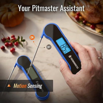 Instant Read Meat Thermometer - Skiennix Digital Cooking Thermometer with ±0.5℉ Precision | Blue