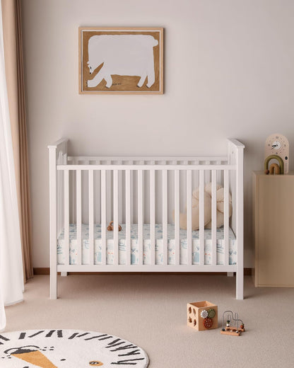 Yoofoss Baby Crib Sheets - Ultra Soft 2-Pack Fitted Sheets for Standard Crib & Toddler Mattress | Underwater World Design, 52x28