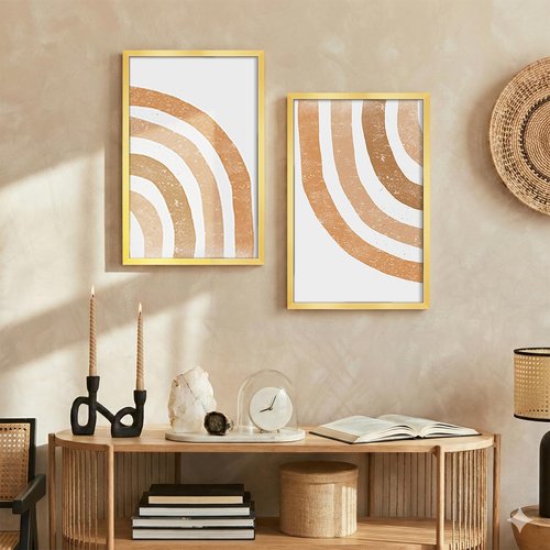 LaVie Home 11x17 Picture Frame for Wall Display, 11x17 Gold Picture Frame with HD Plexiglas, 11 x 17 Poster Frame 1 Pack, Display Frame for Vertical or Horizontal, Classic Collection