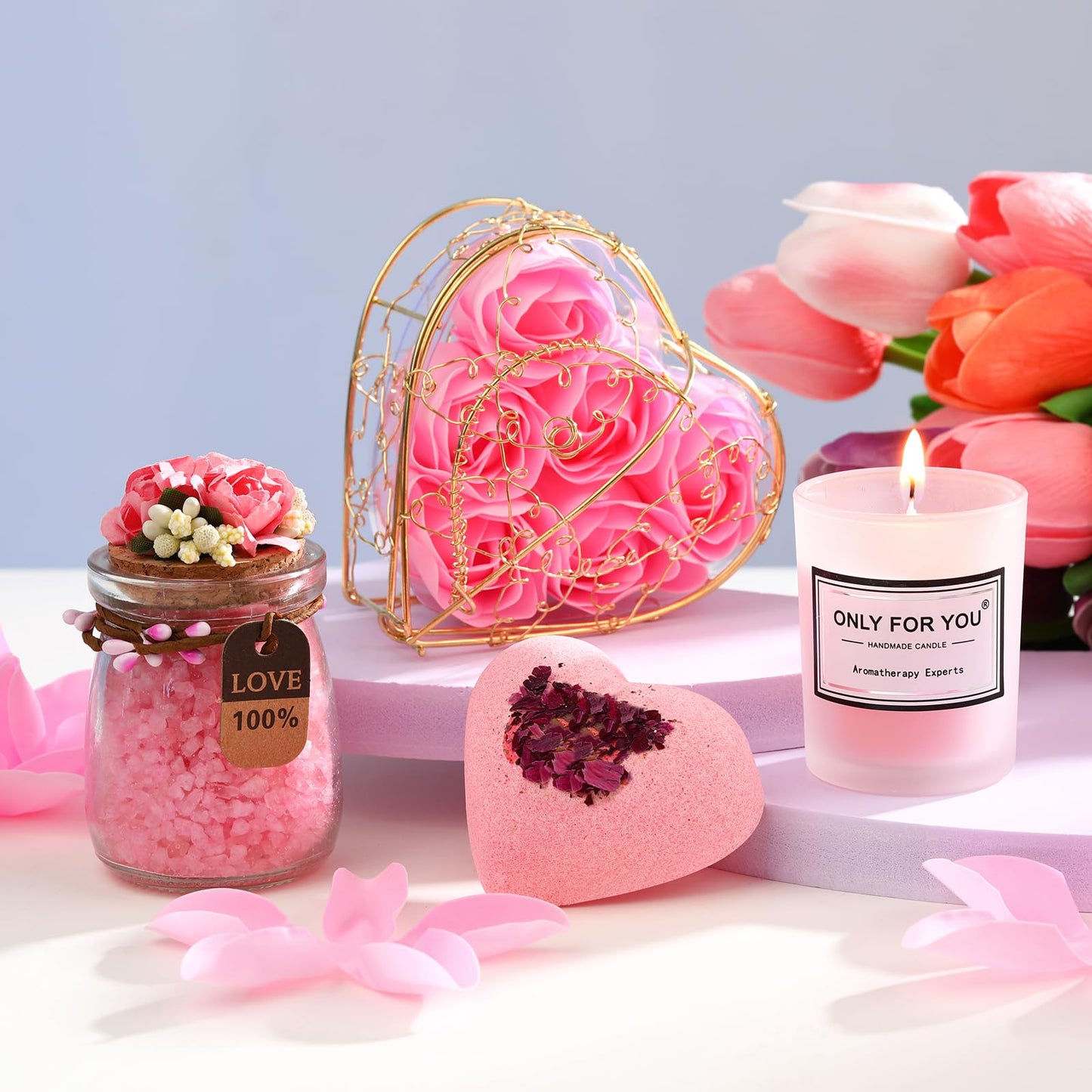 Mother's Day Gifts Basket for Women, Mothers Day Gifts for Mom from Son Daughter, Gifts for Mom, Wife, Girlfriend, Sister, Her, Birthday Gifts for Women, Spa Basket Set for Mother