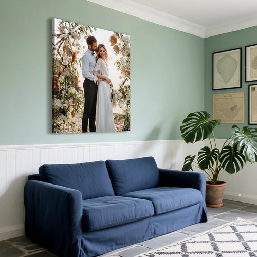 Custom Canvas Prints - Personalized Photo Wall Art for Weddings, Family, and Home Decor | 16x20 Wrapped Frame