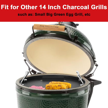 Weber Full Size Griddle Inserts - Flat Top Griddle for 14" Charcoal Grills & Smokers | Replacement Part for Weber 7431