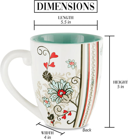 Pavilion Coffee Mugs - Mark My Words Retirement Mug with "Retirement, It's Your Time To Enjoy" Text Design - Ceramic Coffee Cup for Friends, Microwave & Dishwasher Compatible - Multicolor, 20 oz