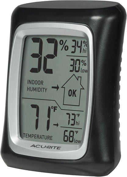 AcuRite Indoor Digital Thermometer & Hygrometer - Accurate Temperature & Humidity Gauge