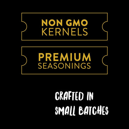 Urban Accents Movie Night Popcorn Gift Set - 3 Gourmet Kernels & 5 Flavorful Seasonings | Ideal Snack Box for Parties