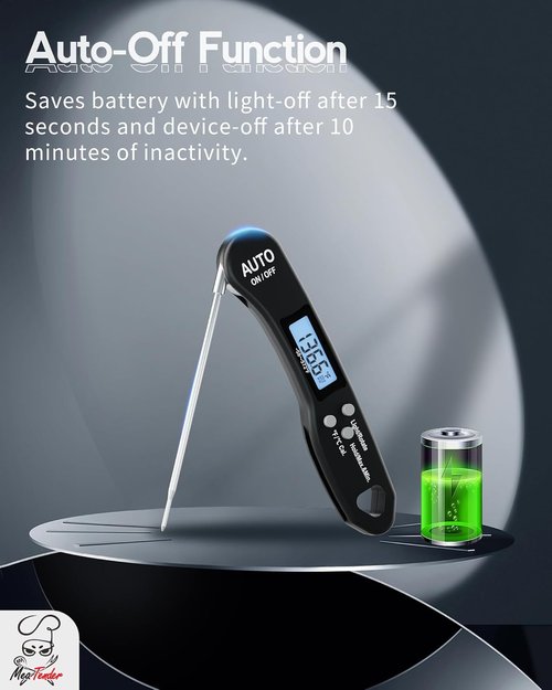 Instant Read Meat Thermometer by [Brand Name] | Fast 1.2s Read, ±1°F Accuracy, Foldable Probe