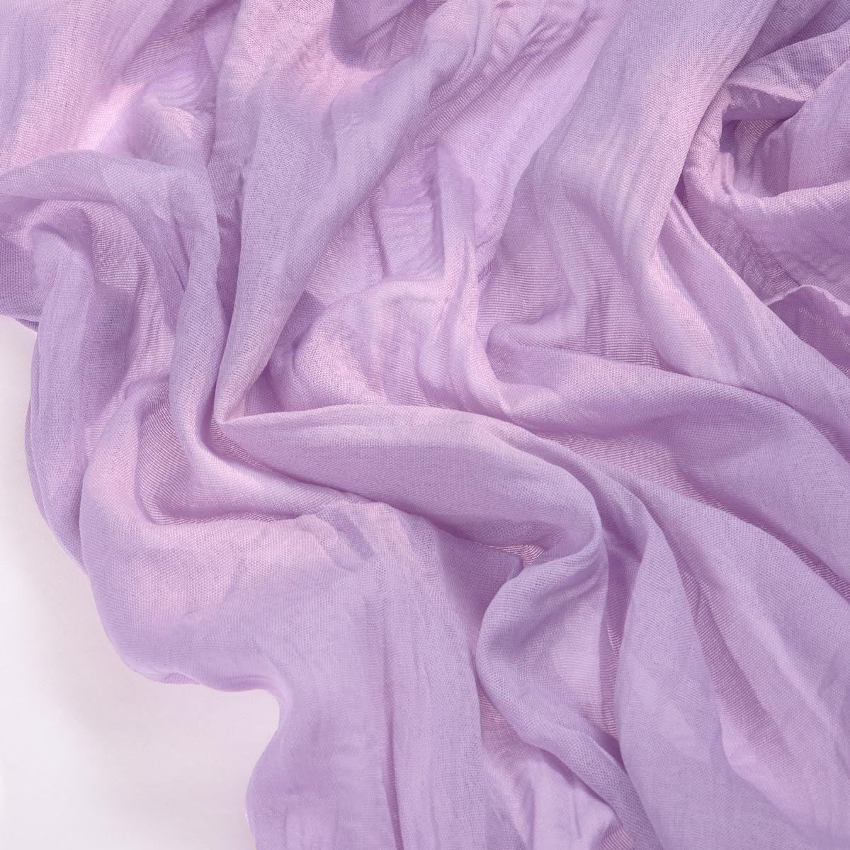 Socomi Cheesecloth Table Runner - Lilac Purple 120 Inch | Boho Rustic Decor for Weddings & Events