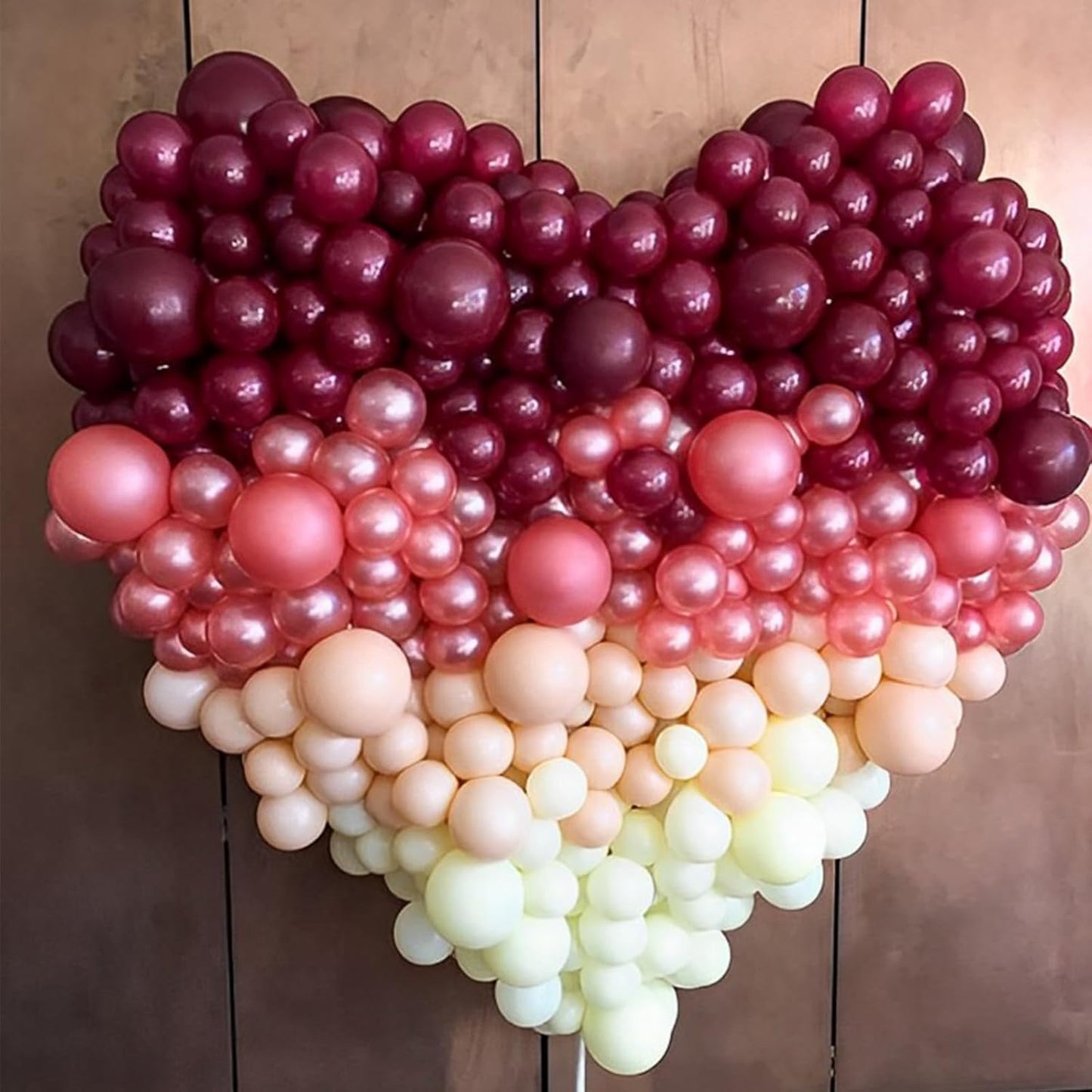 Voircoloria 110pcs Burgundy Balloons - 12 Inch Maroon Latex for Weddings, Birthdays & Celebrations