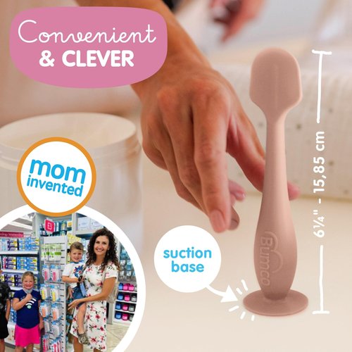 Bumco Diaper Cream Spatula - BPA-Free Diaper Bag Essentials, Soft Butt Spatula Baby, Mom-Invented Butt Paste Spatula, Bumco Diaper Cream Spatula, Flexible Diaper Cream Applicator, Baby Bum Brush