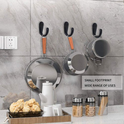IBosins Wall Mounted Coat Hooks - 15PCS Single Prong Robe Hooks for Towels, Bags & Hats - Black