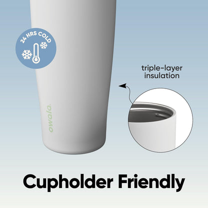 Owala FreeSip Sway Insulated Stainless Steel Water Bottle - 40oz, Two-Way Spout, BPA Free, Leak Proof, Iced Breeze