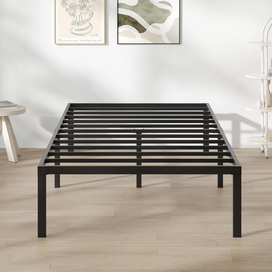 Novilla Twin Bed Frame, 14 Inch Metal Platform Bed Frame Twin Size No Box Spring Needed, Heavy Duty Steel Slat Support, Easy Assembly