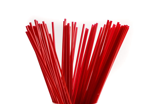 2000 Count Plastic Stirrer 7.5inch, Sip Stirrer, Sip Straw, For Coffee, Cocktail, Latte and Tea - 7.5 Inches, 2000/Box, Red