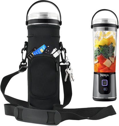 Ninja Storage Sleeve Bag - Portable Blender with Shoulder Strap & Accessory Pocket | Black