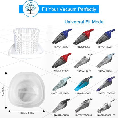 HNVCF10 Filters - Washable Replacement for Black and Decker HNVC215B10, HNVC220BCZ01 | 4 Pack