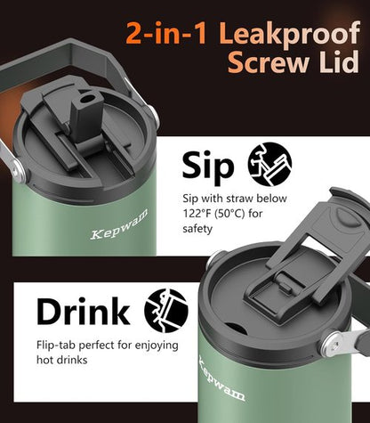 Kepwam T3 Self-Heating Travel Mug - 20oz Temperature-Controlled Coffee Warmer | Perfect for Car Cup Holders