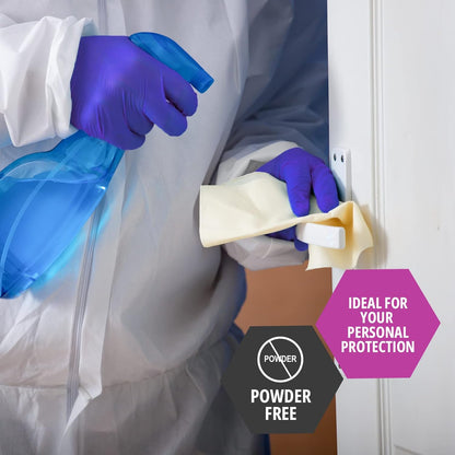 Med Pride Nitrile Medical Exam Gloves - Disposable, Powder & Latex-Free for Doctors & Nurses
