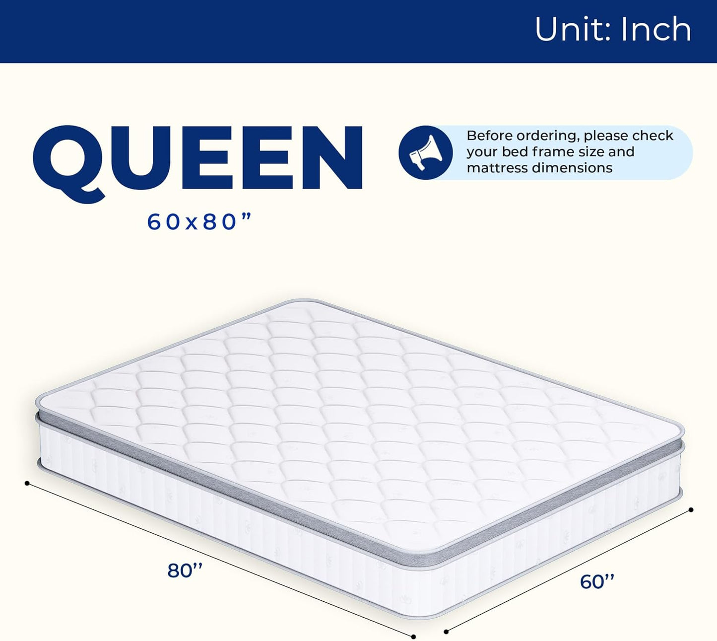 Neo Sleep Queen Size Mattress - 10 Inch Hybrid Comfort with Cooling Gel Memory Foam & Pocket Springs