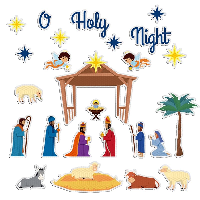 Nativity Scene Refrigerator Magnets Set - 26 Pcs, Variation: Cute
