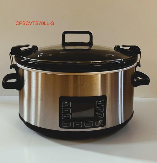 7qt oval glass lid compatible with Crockpot Hamilton Beach Black-Decker slow cooker
