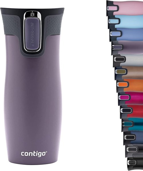 Contigo West Loop Travel Mug - Stainless Steel Vacuum Flask | Leakproof Coffee Tumbler with BPA-Free Lid