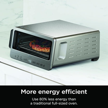 Ninja Air Fryer Toaster Oven Combo - 8-in-1 Versatile Cooking | Space-Saving Flip Up Design | 1800 Watt Stainless Steel
