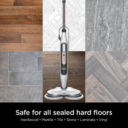 Shark Steam & Scrub Hard Floor Steam Mop - All-in-One with Steam Blaster Technology & LED Headlights | S8201, Rotator White