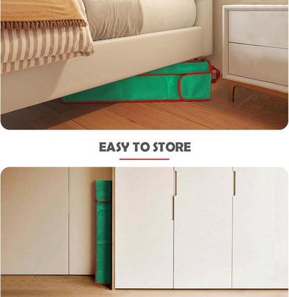 Gift Wrapping Paper Organizer by Skiennix - Storage Bag with Pockets & Handles | 29" x 5.5" x 5.5", Green