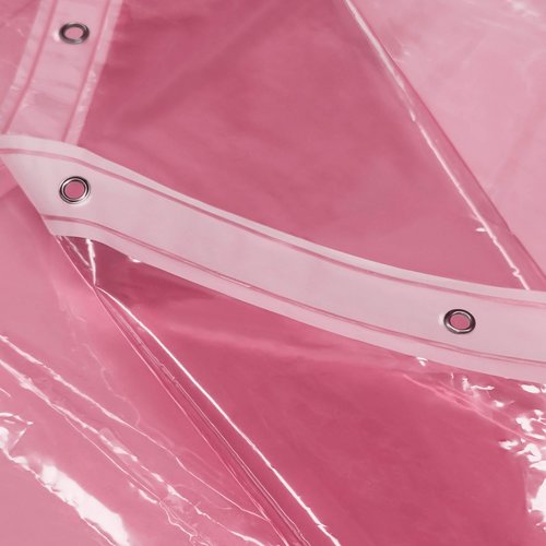 Barossa Design Shower Curtain Liner - Premium Clear Pink PEVA Shower Liner with 3 Magnets and Metal Grommets, Waterproof Lightweight Plastic Standard Size Bathroom Curtains - Translucent Pink
