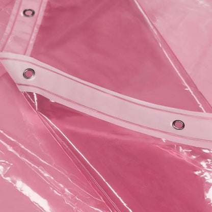 Barossa Design Extra Long Clear Pink Shower Curtain Liner with 3 Magnets - 72" x 84" XL, Waterproof PEVA Lightweight Shower Liner for Bathroom, PVC Free, Metal Grommets - Clear Pink, 72x84