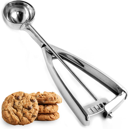 Saffron & Sage Stainless Steel Cookie Scoop - Heavy Duty 2 Tbsp with Comfortable Handles | Rust Resistant & Dishwasher Safe